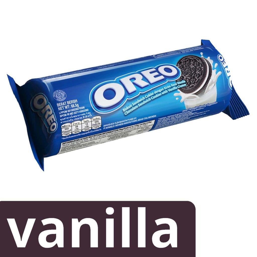 Oreo Vanilla Sandwich Cookies 64.4g Shopee Malaysia