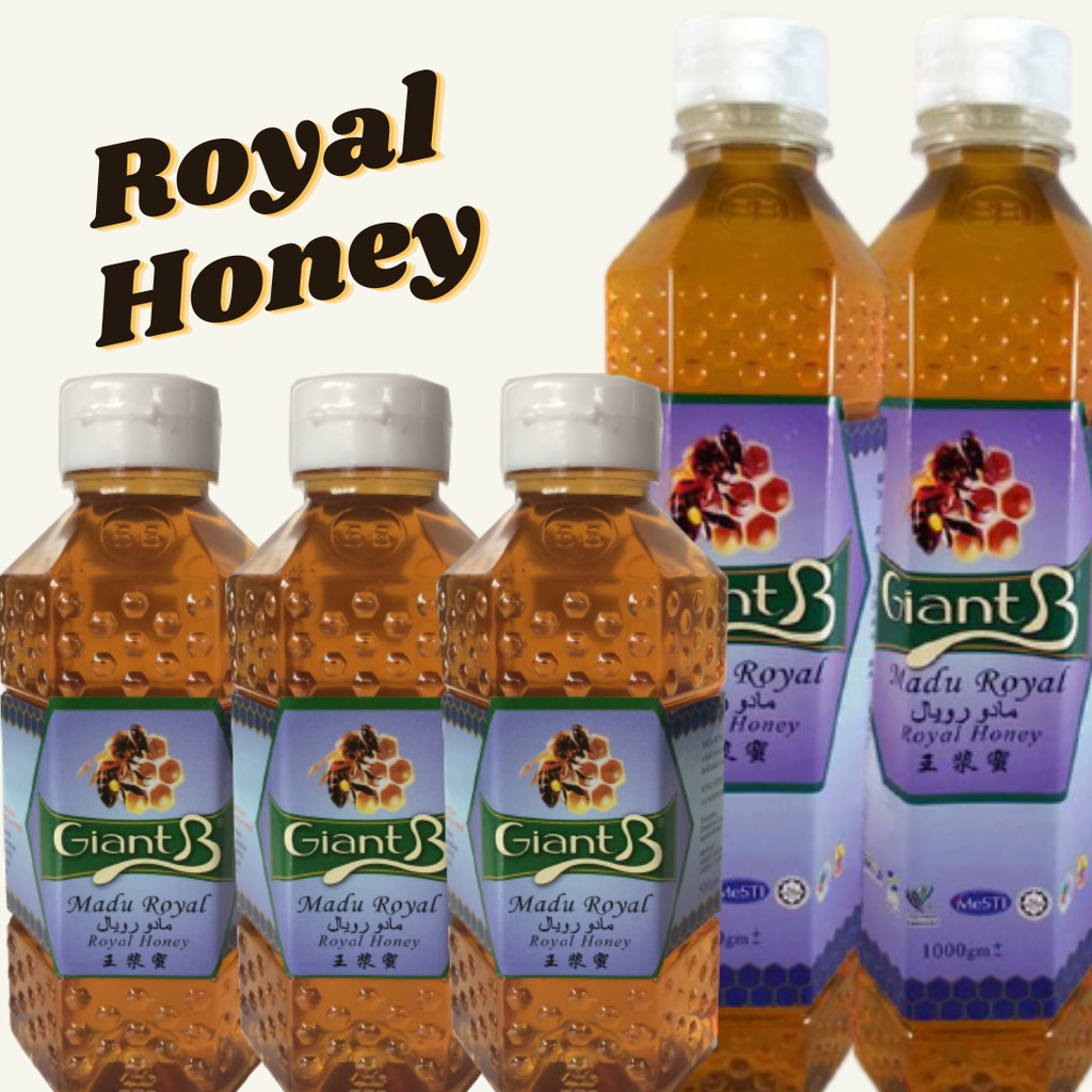 Giant B 100% Natural Royal Honey ` Madu Royal Jelly ` 王浆蜜 | Shopee Malaysia