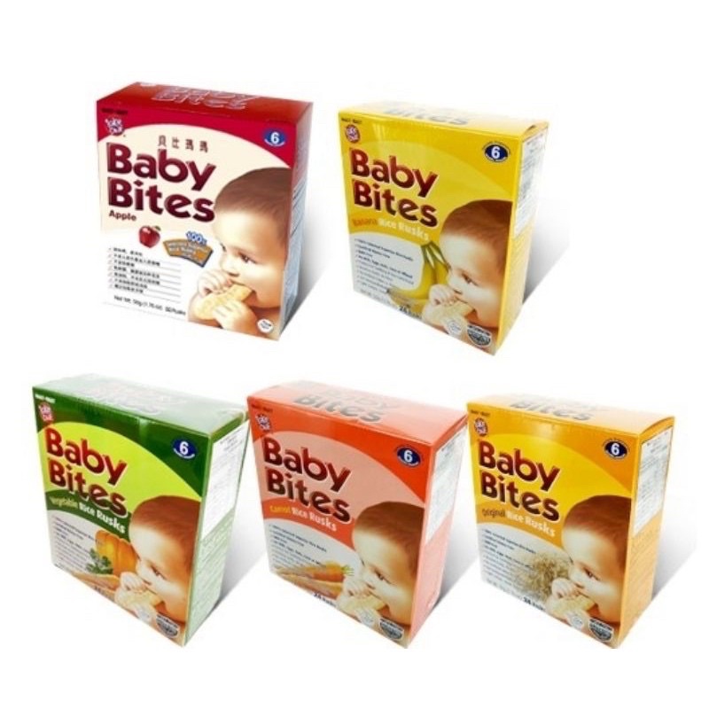 🌈Baby Bites Rusks 50gram (24 Rusks) | Shopee Malaysia