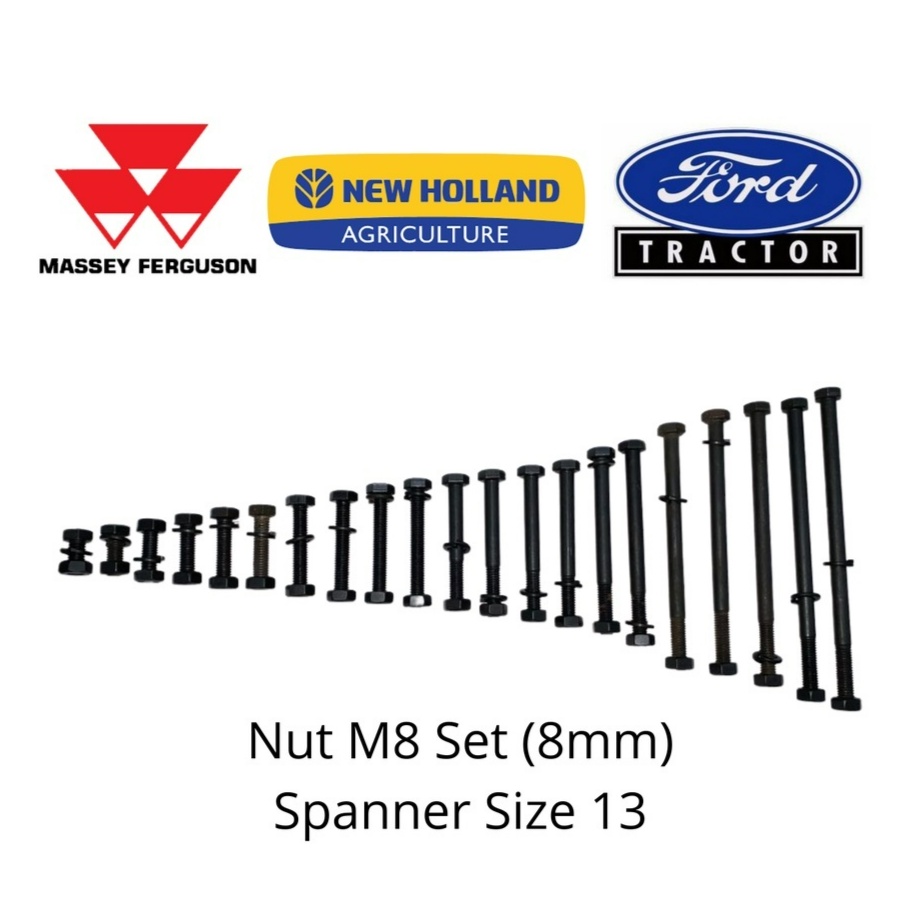 Nut Saiz 13 / Nut M8 Set Bolt and Nut SKRU AND NUT BOLT AND NUT