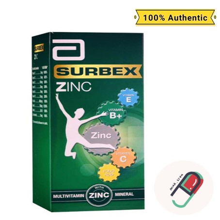 SURBREX ZINC B-PLUS 30'S | Shopee Malaysia