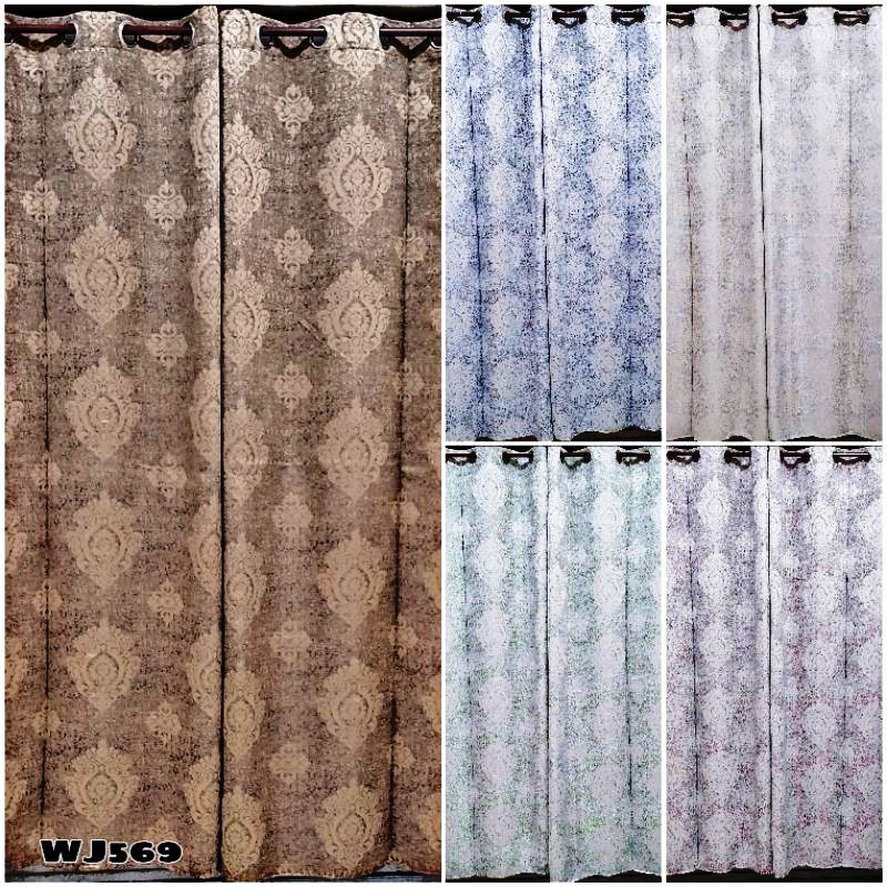 New Elegant Brocade Curtain Panel Good Quality Kurtina With Ring For