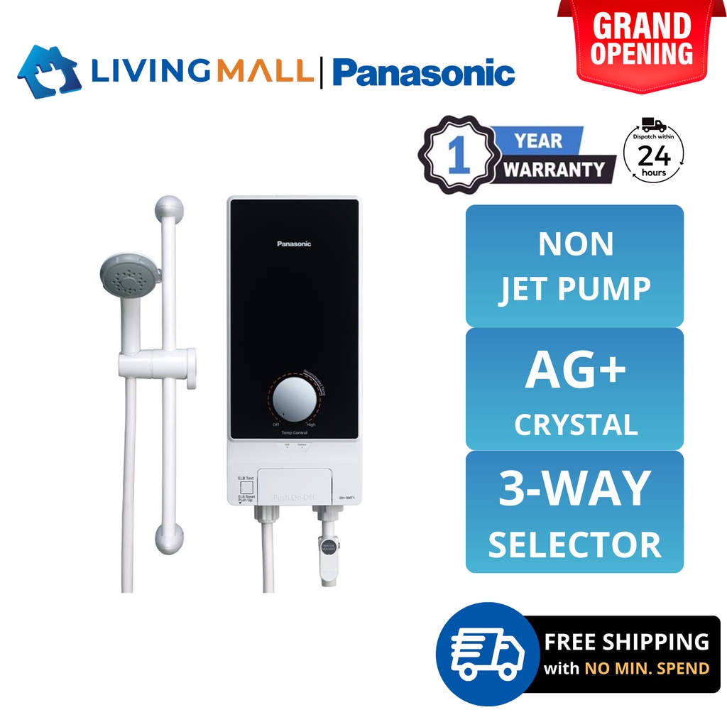 Panasonic DH3MT1 Water Heater Non Pump Hot Water Shower (3.6kW) DH