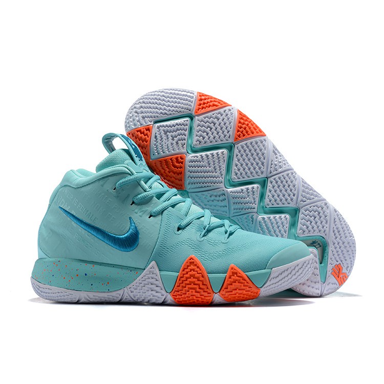 Men s Basketball Shoes 2018 Nike Kyrie 4 Power is Female Light Aqua Neo Turquoise Shopee Malaysia