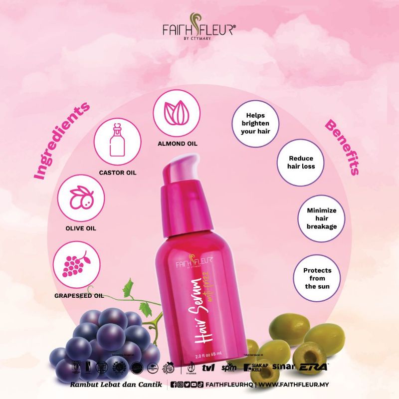 FAITH FLEUR Hair Serum Anti Frizz Shopee Malaysia