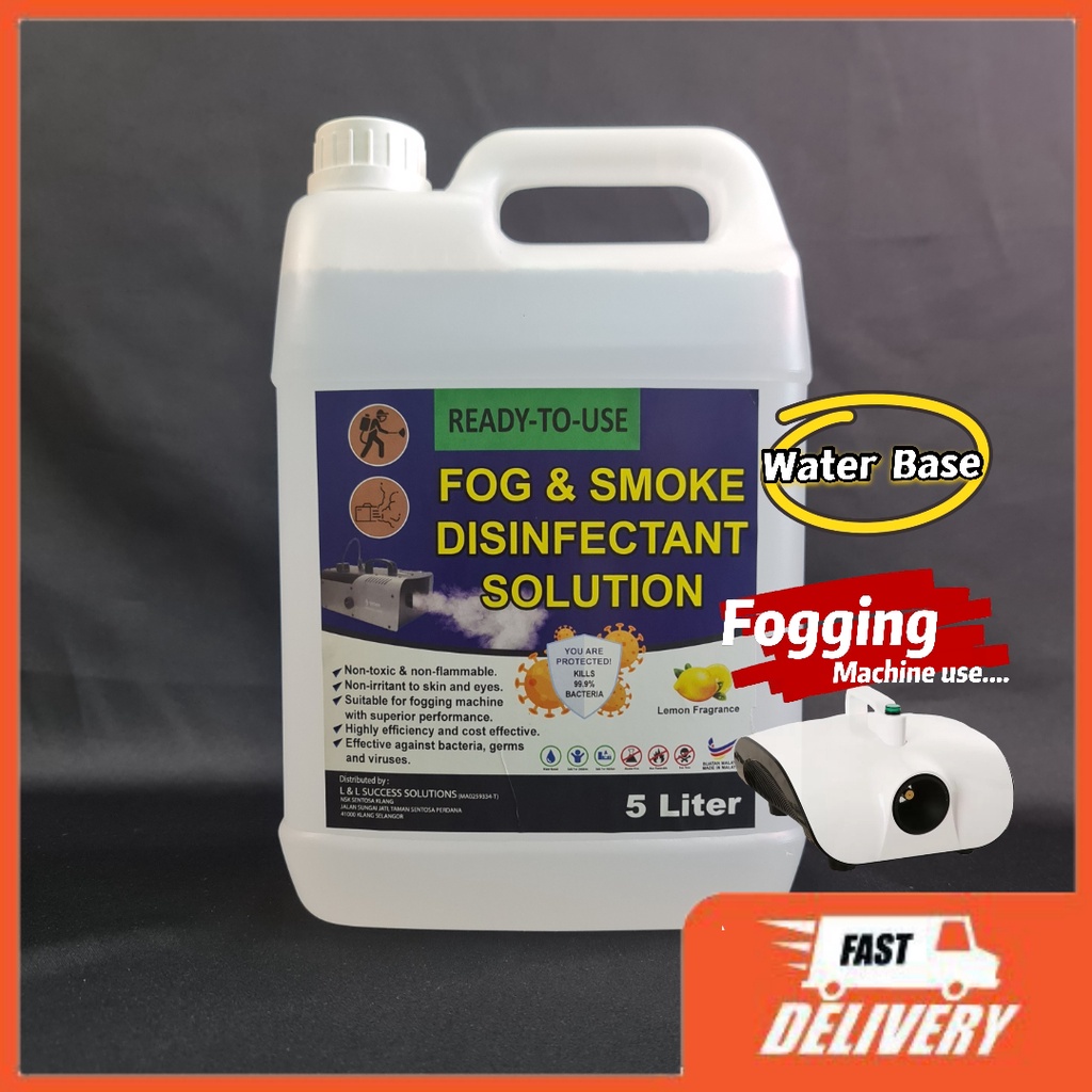 FOG & SMOKE DISINFECTANT SOLUTION 5L FOGGING MACHINE LIQUID 5L Shopee