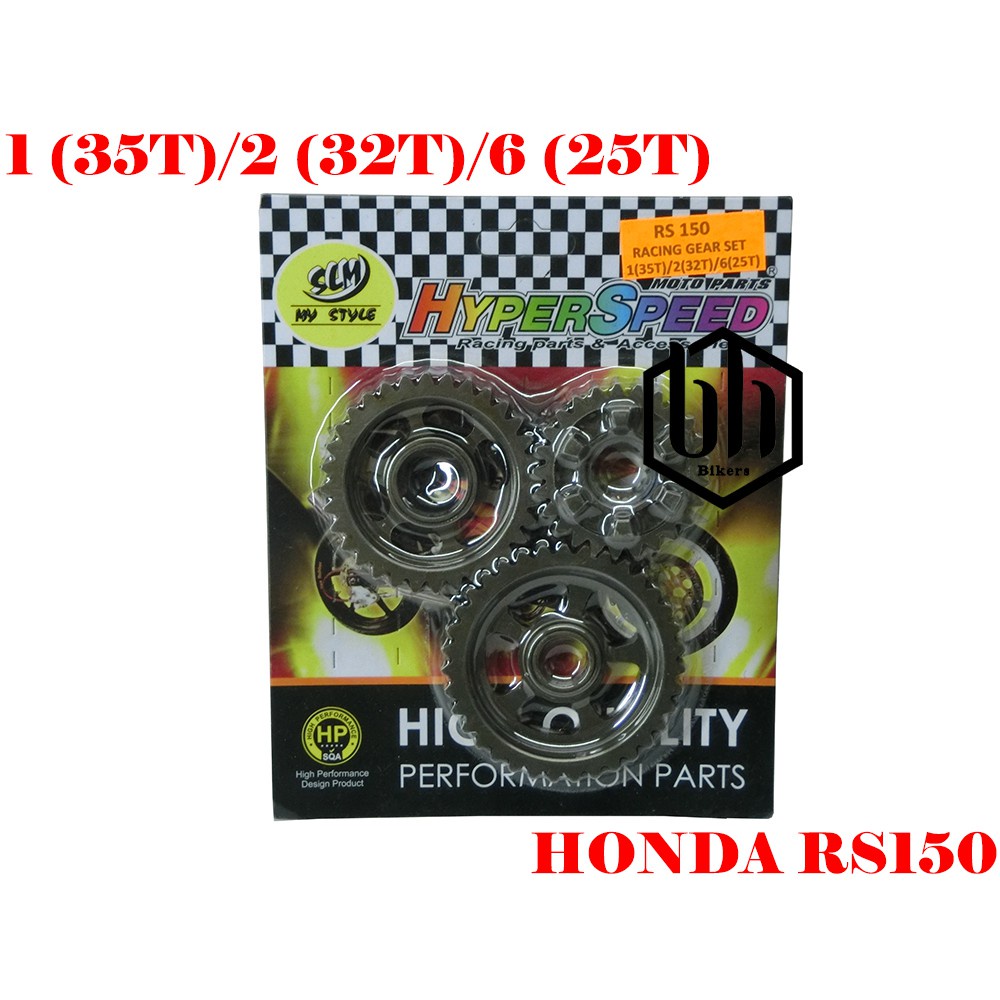 GEAR RACING SET HONDA RS150 ORIGINAL HYPERSPEED | Shopee Malaysia