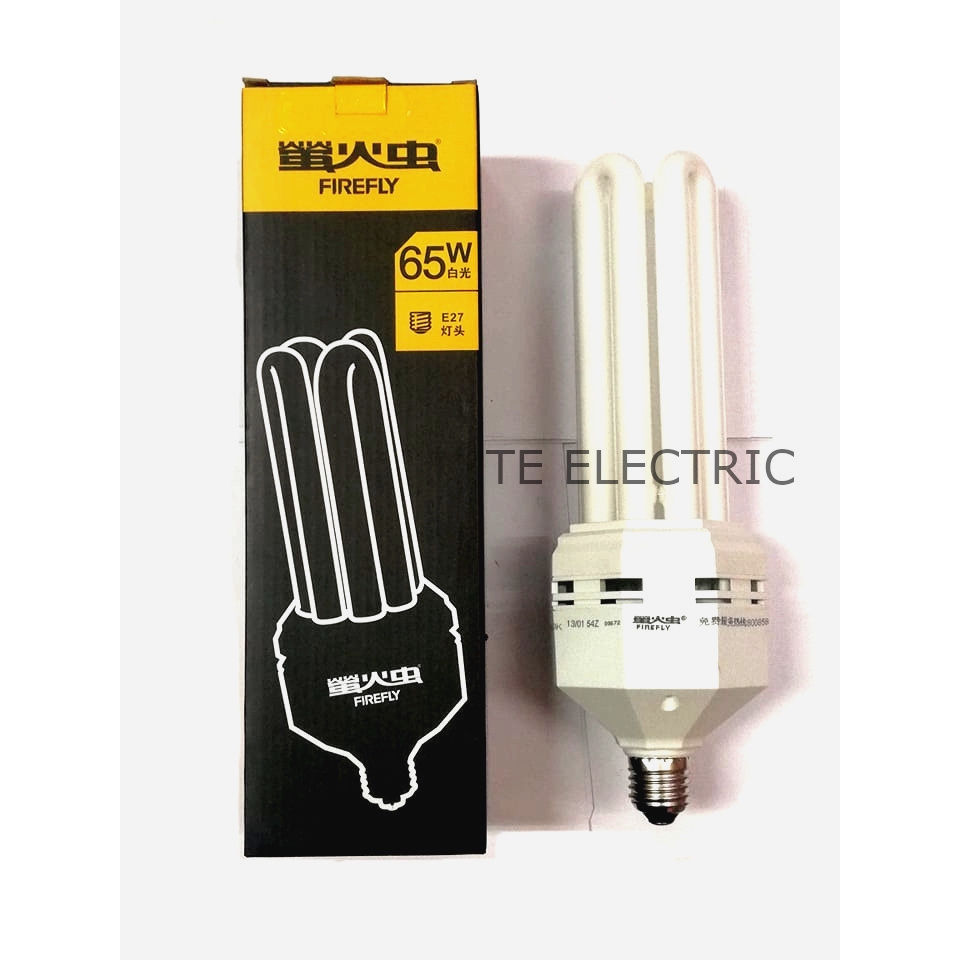 FIREFLY 4U 65W PLCE ENERGY SAVING SPIRAL TUBE E27 FLUORESCENT BULB