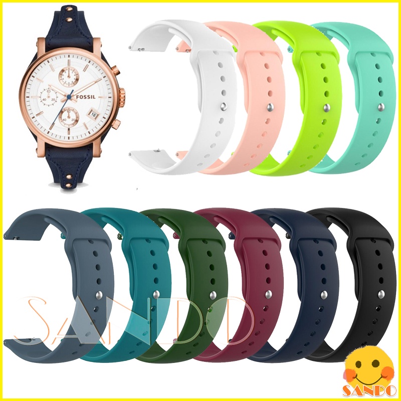 Fossil ES3838 ES4114 ES4113 ES4045 ES3616 ES4286 ES4177 ES4229 ES4115 ES4112 ES4046 ES4005 Women Lady Watch Soft Silicone Strap Watch Replacement