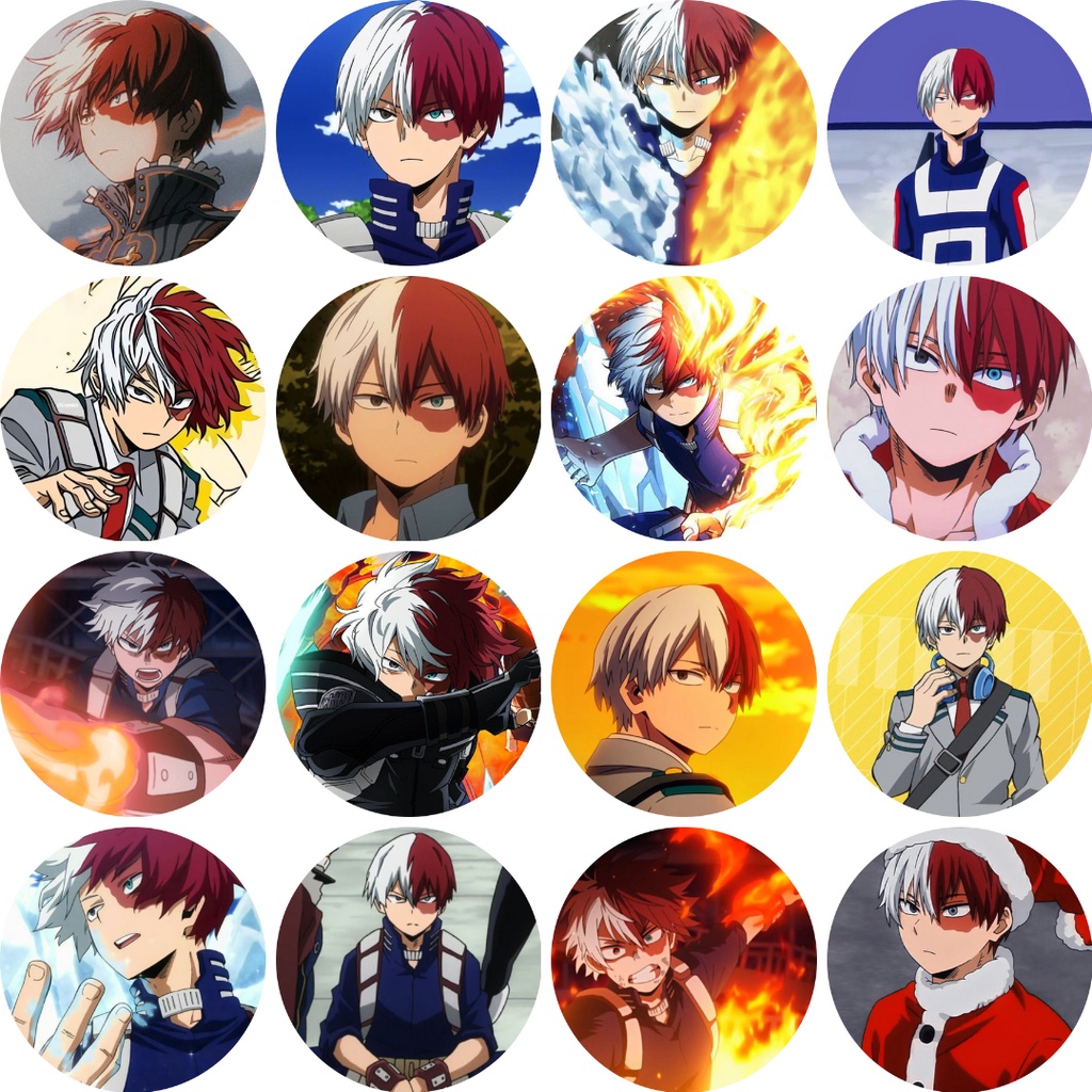 My Hero Academia Shoto Todoroki Button Badge 58mm | Shopee Malaysia