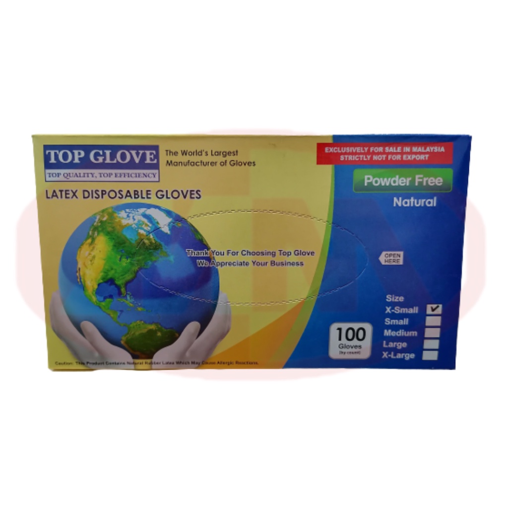 Dlux Vinyl Disposable Gloves Powder Free Medical Grade Size X Large (100 - View #6