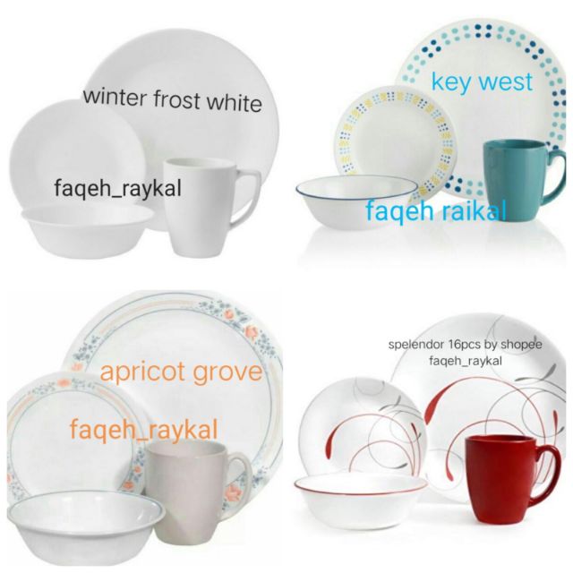 SET PINGGAN CORELLE 16PCS Shopee Malaysia