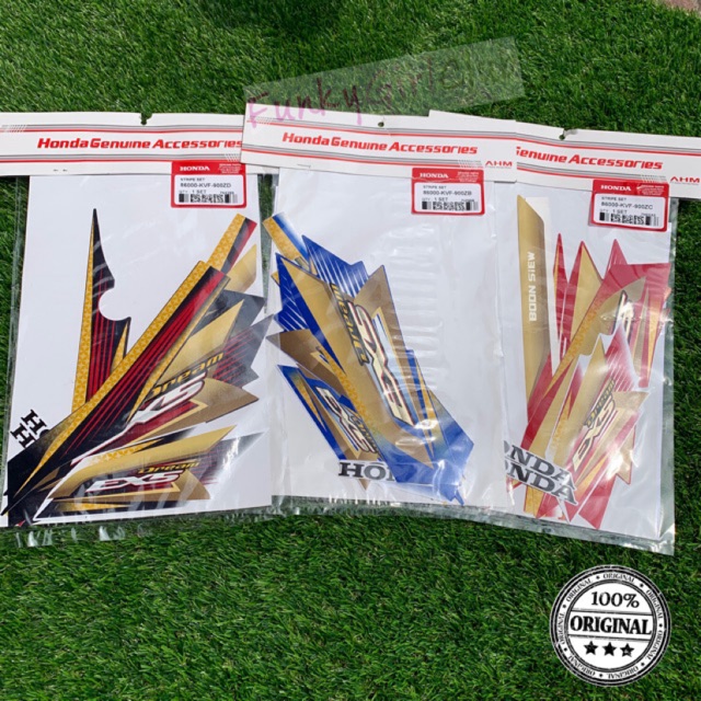 ORIGINAL HONDA EX5 DREAM STICKER BODY FRAME COMPLETE STRIPE Shopee