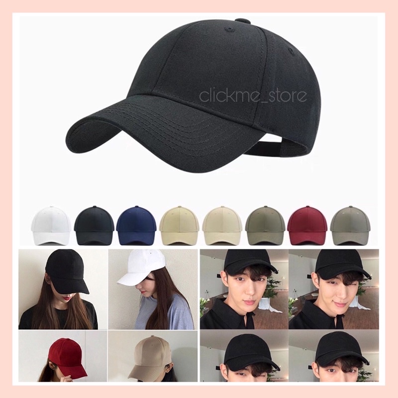 Ready Stock~Fashion Cap OOTD Korean Cap Plain Baseball Cap Plain ...