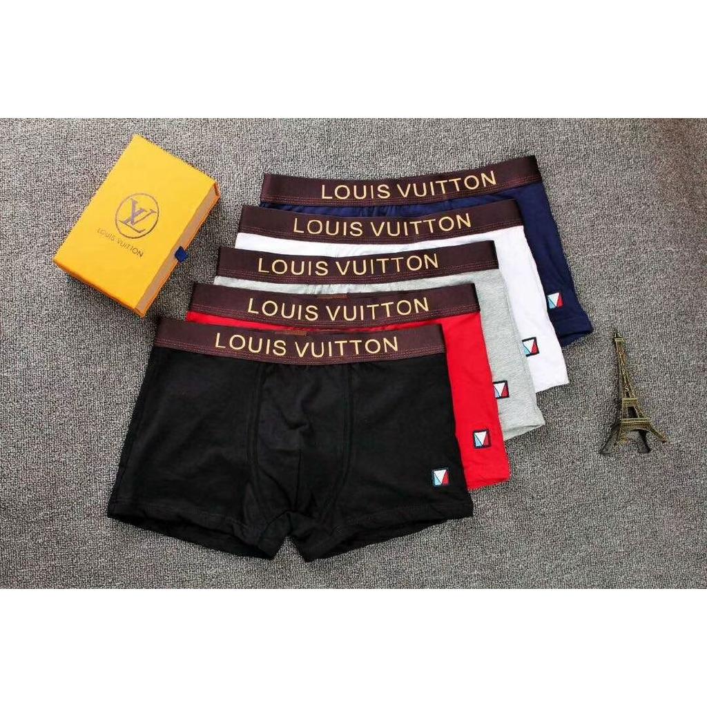 1Pcs Louis Vuitton Men's Underwear Cotton Boxers Turnks Briefs Shorts LV02