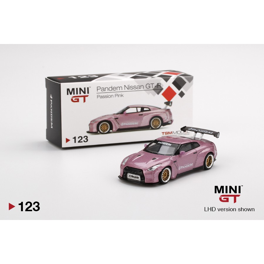 1/64 Mini GT #123 Pandem Nissan GT-R R35 (Passion Pink) | Shopee