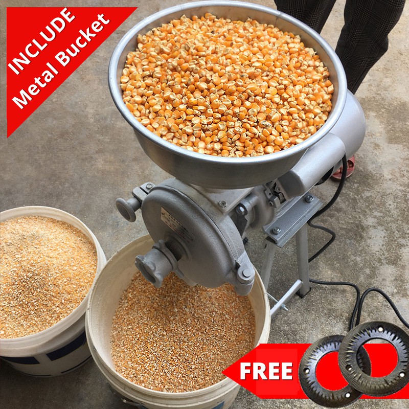 3kW Grain Corn Grinder Machine Dry Grain Poultry Feed Grinder Machine ...