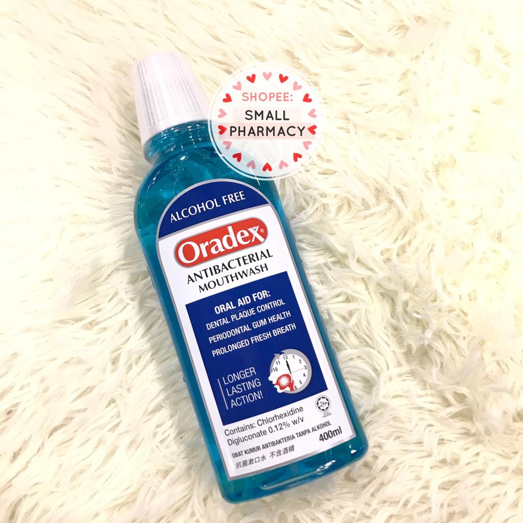 Oradex Antibacterial Mouthwash 400ml 009262 | Shopee Malaysia