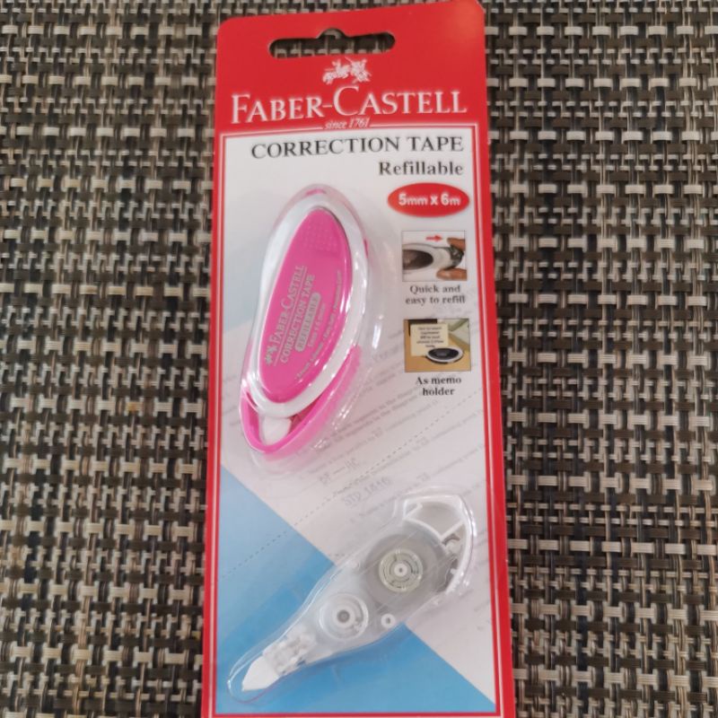 [Ready Stock] Faber Castell Correction Tape Refillable Set Shopee Malaysia