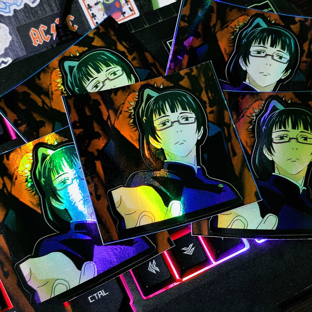 Anime HOLOGRAM sticker sticker -Jutsu KAISEN MAKI - laptop sticker pack ...