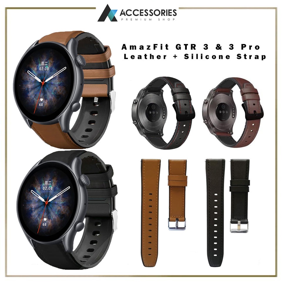 Oumida Cinturino per Amazfit GTR 47mm /GTR 2 /GTR 2e /GTR 3 /GTR 3 Pro/GTR 4, 3 Pezzi 22mm Cinturino Morbido Silicone per Amazfit GTR 47mm ﻿, Nero+Grigio+Navy