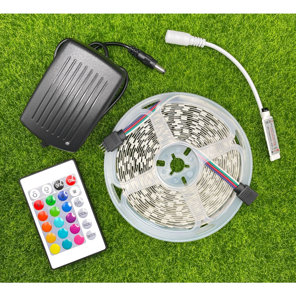 VIBE RGB LED STRIP & REMOTE (5MTR) / VIBE LIGHT / 12V LED STRIP LIGHT 💯