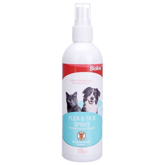 Bioline Pet Flea & Tick Spray Chrysanthemum Extract Spray Cats & Dogs