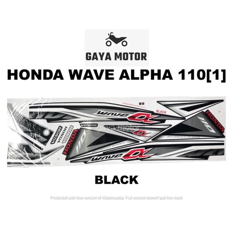 Honda Wave Alpha 110 (1) Body Sticker | Shopee Malaysia