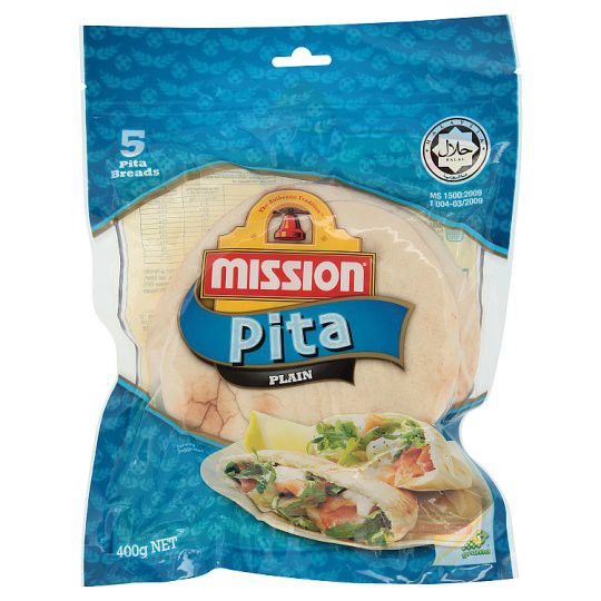 Mission Pita Bread Plain 5 x 400gm Shopee Malaysia