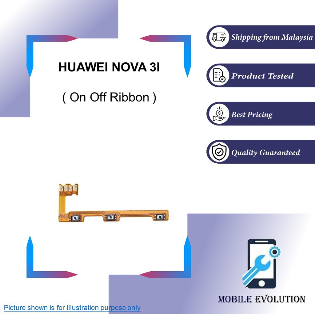 HW NOVA 3I Power On Off Ribbon New Replacement Part | Shopee Malaysia