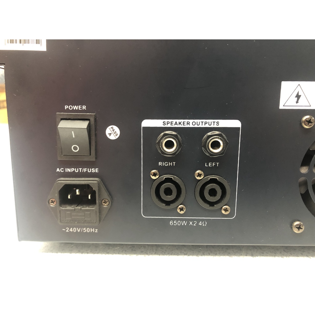 MOTIVITY HR8P 8-Channel Powered Mixer 650W 40HMS x 2 With USB Playback ...