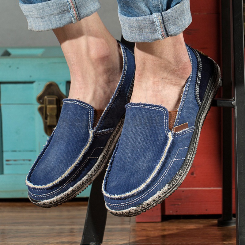 Washed denim hot sale canvas shoes