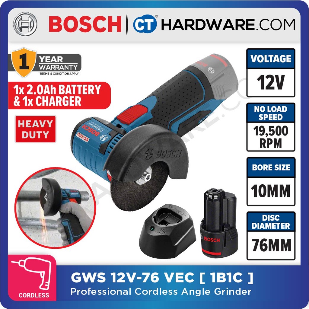 Bosch Professional Grinder Gws  Bosch Professional Gws 12v 76