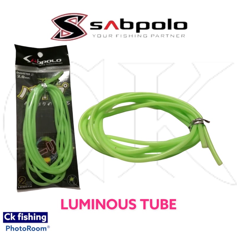 Sabpolo Glow Luminous Soft Pipe Tube For Fishing Leader Line Or Hook / Luminous  Tube / Bottom Mono Leader Line
