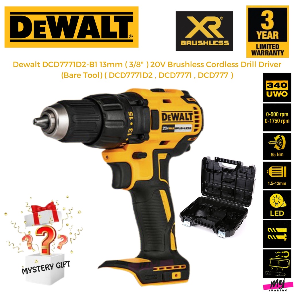DEWALT DCD7771D2-B1 13mm ( 3/8