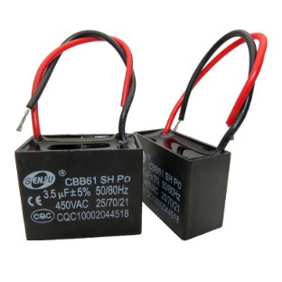 CBB61 Starting Capacitance AC Fan Capacitor 450V Capacitor Fan