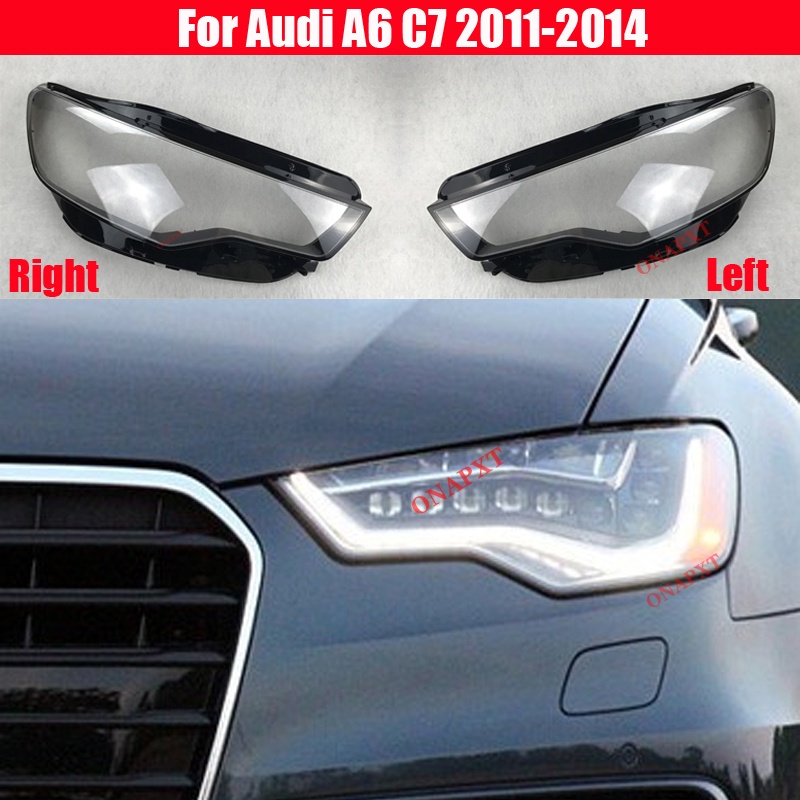 Auto Case Headlamp Caps For Audi A6 C7 2011-2014 Car Front Headlight ...