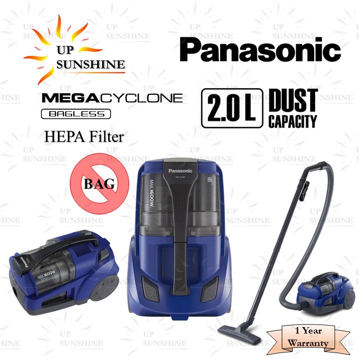 Panasonic 1600W Vacuum Cleaner MCCL561 Mega Cyclonic Bagless Vacuum