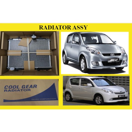 PERODUA MYVI 1.3 MANUAL 2005-2010Y RADIATOR ASSY 26MM 2 LAYER (DENSO ...