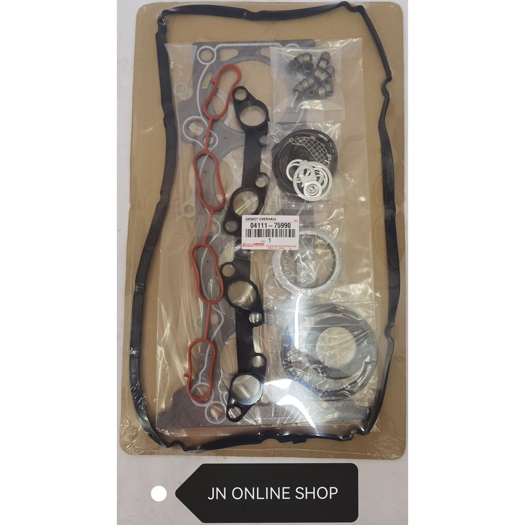 Full Overhaul Gasket Set (OEM) for Toyota Innova TGN40 2005-2009 Year ...