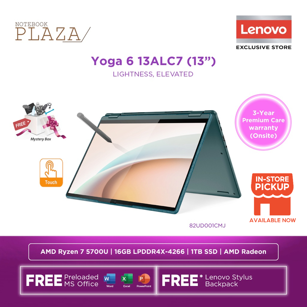 Lenovo Yoga 6 13ALC7 82UD001DMJ 13.3'' FHD Touch 2-In-1 Laptop ( Ryzen