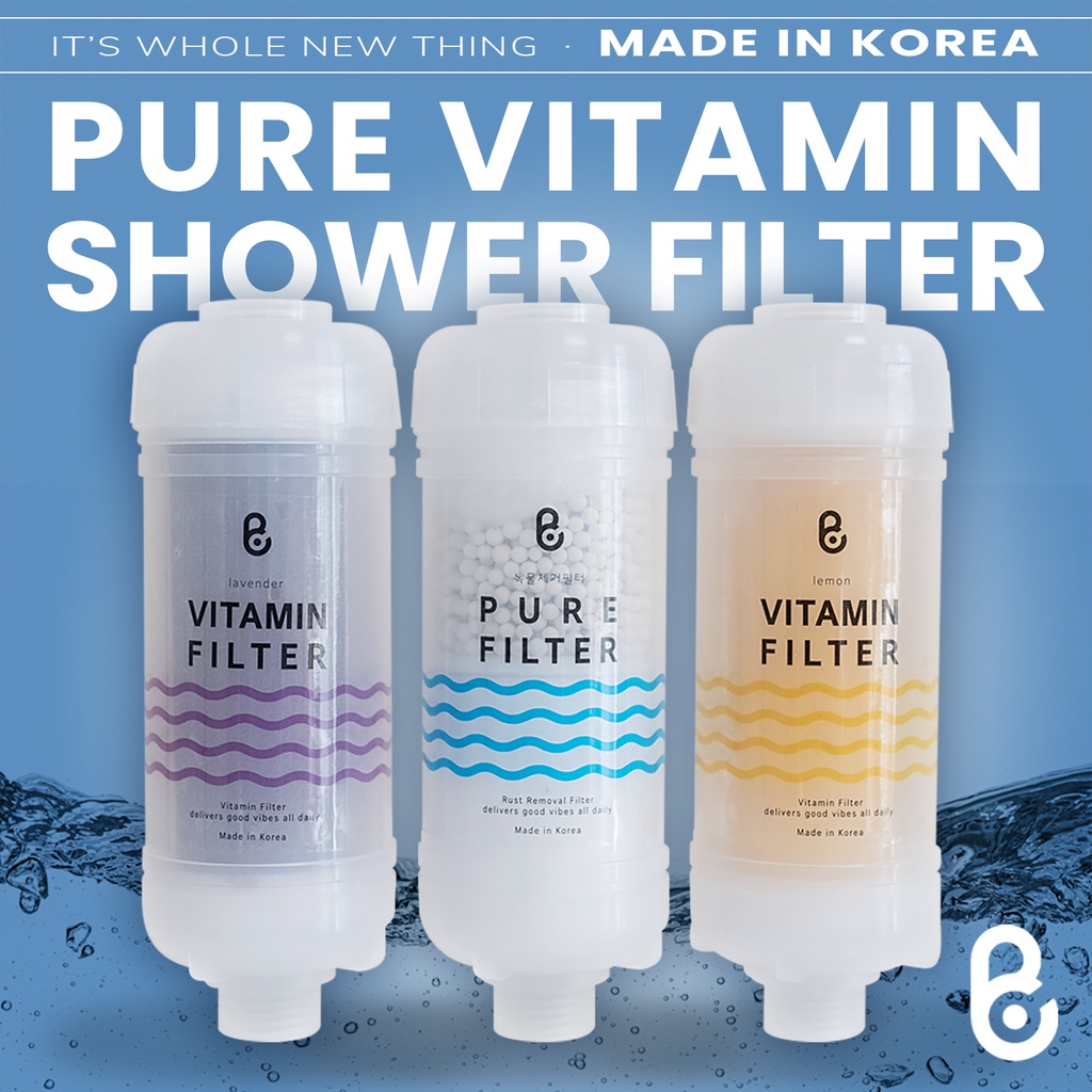 Pure Vitamin Shower Filter Made in Korea Shower Head Brand Healing