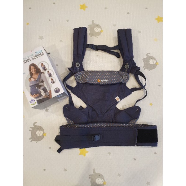 Ergobaby four position 360 baby carrier dusty clearance blue