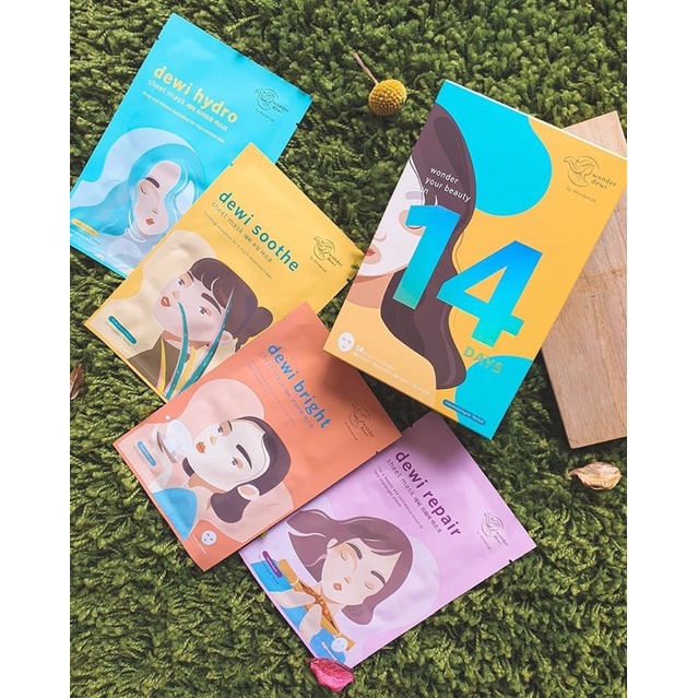 🔥 PAYDAY SALE🔥 ️Wonderdewi 14 Days by Wonderlab ️ Best Sheet Mask in
