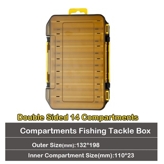 Double Sided 14/12 Compartments Fishing Tackle