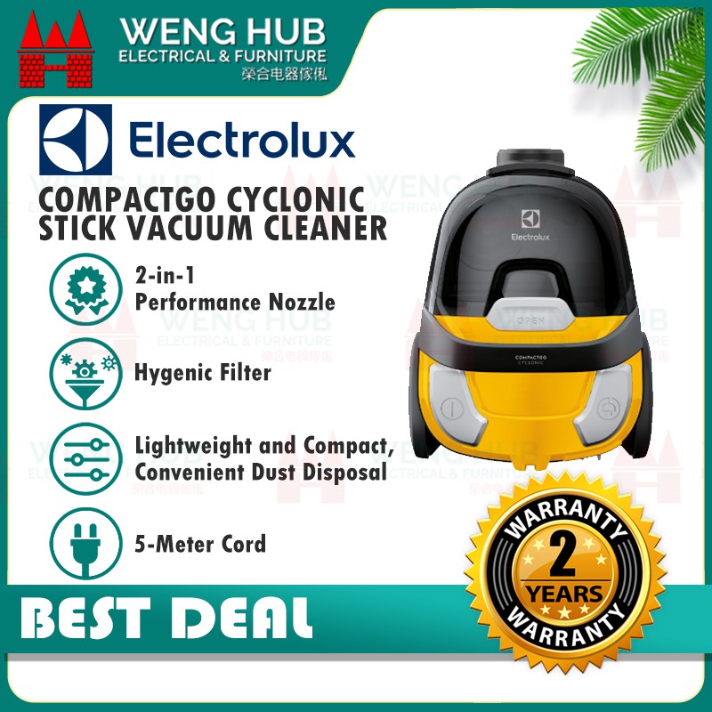 Electrolux CompactGo Cyclonic Vacuum Cleaner Z1230 Shopee Malaysia