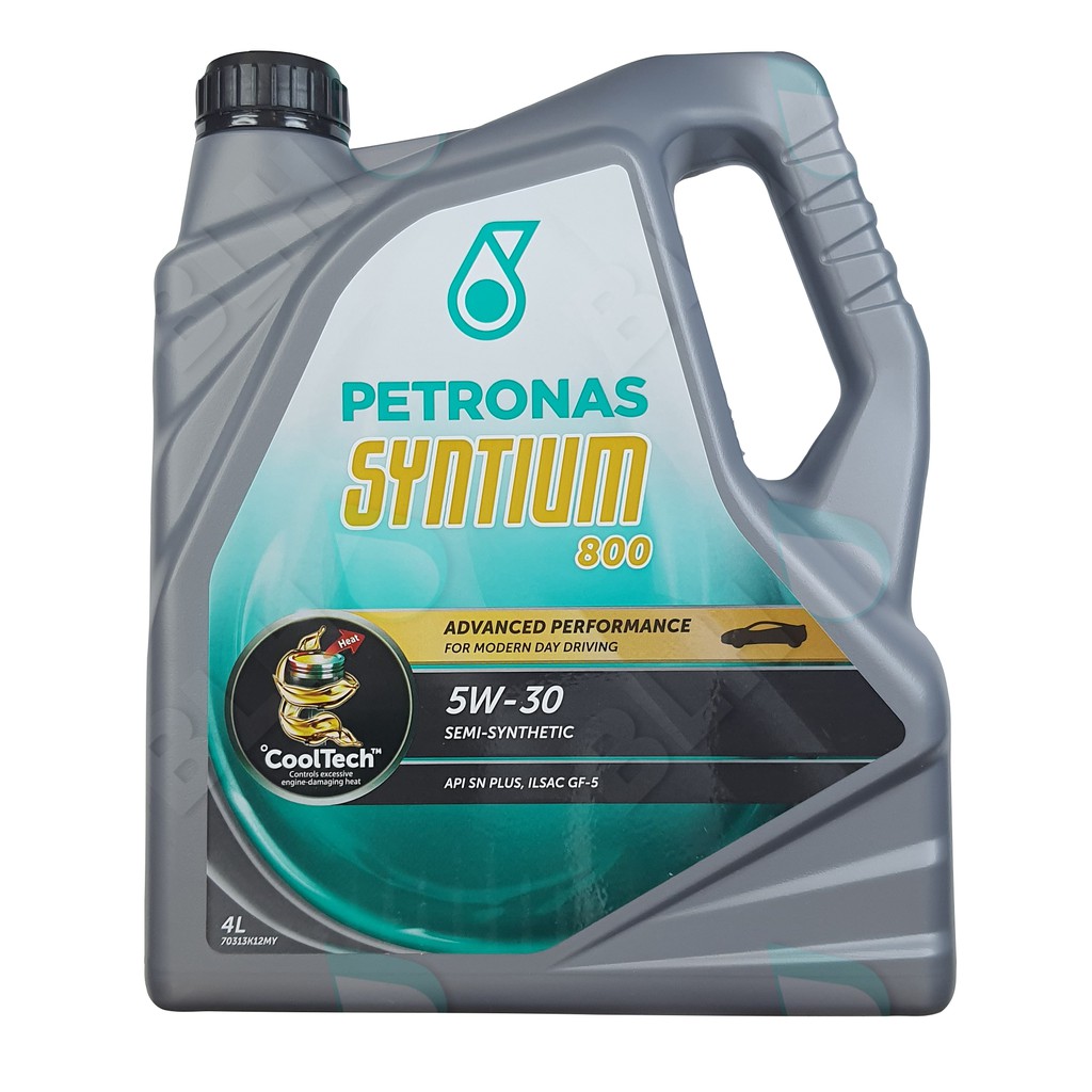 PETRONAS Syntium 800 5W-30 API SN PLUS Semi Syn Lubricants 4L | Shopee ...