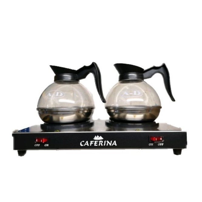 CAFERINA Dual Coffee Warmer Electric Hot Plate 176W Kitchen Appliances Keep Warm  Coffee Decanter Pot Home