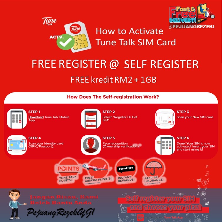 Tune Talk Sim Kad EPIK Original 5G+4G Unlimited Shopee Malaysia