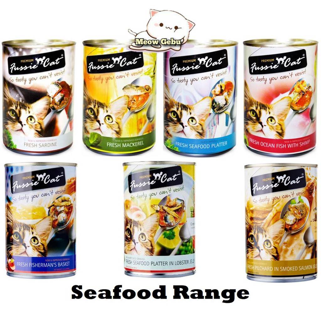 FUSSIE CAT PREMIUM CAT FOOD 400G - SEAFOOD RANGE | Shopee Malaysia